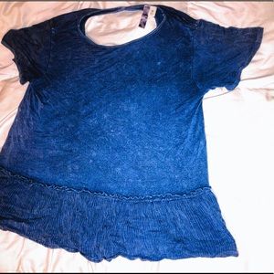 blue top with bottom flair